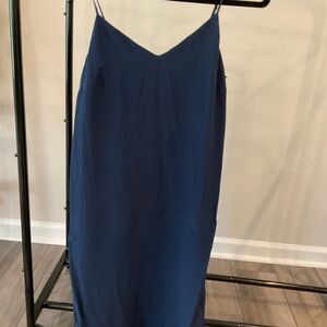 Madewell Blue Spaghetti Strap Maxi Dress
